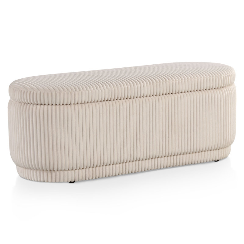 Buckler Storage Bench, Beige