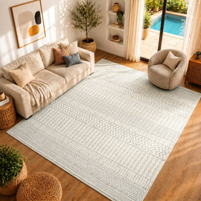 Myron Grey/Off-White Rug