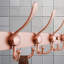 Portemanteau mural robuste avec 5 crochets triples, acier inoxydable pour vestibule (or rose, paquet de 2)-923373102