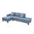 Tissu bleu sélectionné