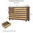55.4" Fluted Buffet Cabinet With Storage, 3 Door Carved Accent Sideboard Cabinet-437372985