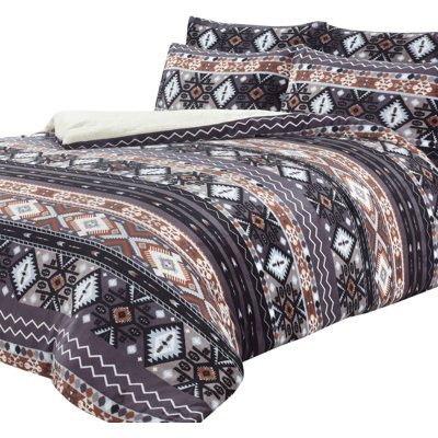 Polyester No Pattern Duvet Cover Set with Pillowcases