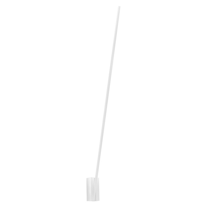 Lever 1 - Light LED Armed Sconce, White, 59" H x 4.5" W x 2.625" D