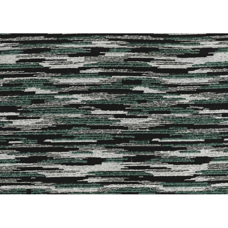 Repose-pieds rembourré en tissu multicolore Modern