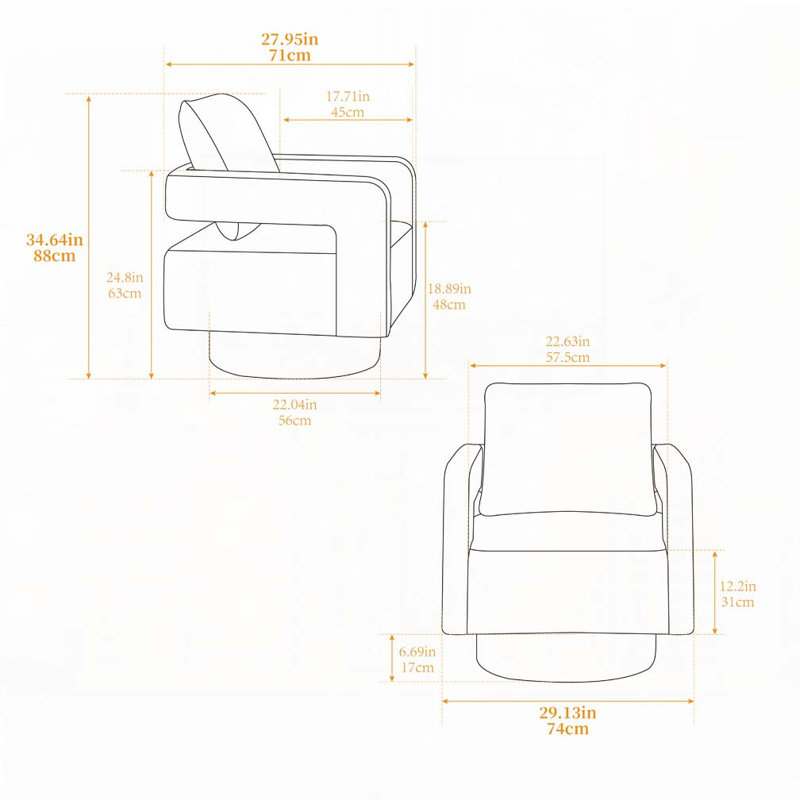 Fauteuil d'appoint pivotant rembourré Boucle, Gris anthracite