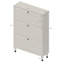 Armoire de rangement pour chaussures étroite avec 3 tiroirs rabattables, organisateur autoportant pour entrée, conception mince avec grande capacité