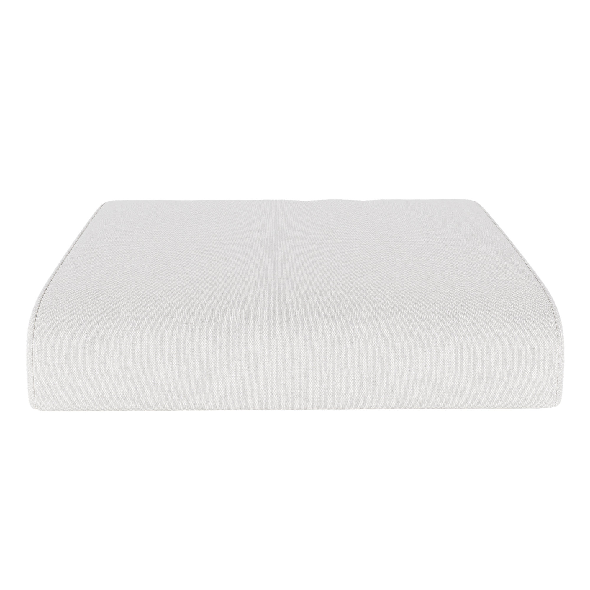 Sunbrella Outdoor Ottoman Cushion, Canvas Natural Sunbrella® Canvas, 4" H x 22" W x 20" D