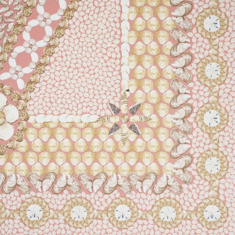 Papier peint Schumacher x Mary McDonald, Corail