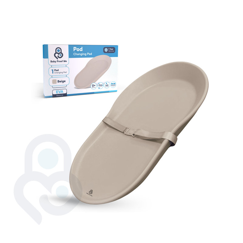 Matelas à langer B aby Proof Me Pod - Matelas à langer en mousse EVA imperméable et essuyable pour commode et table à langer