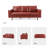 Suzanna 82"W Transitional Genuine Leather Sofa-1959691511