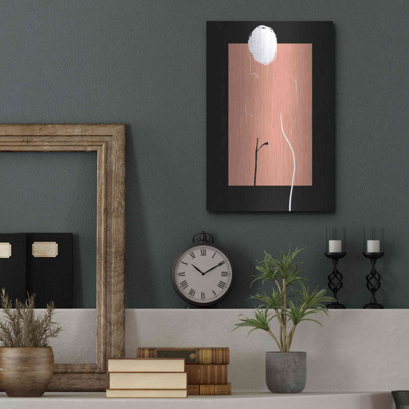 Red Barrel Studio® «Artistic Nude» par Cesare Bellassai, art mural en métal, H 16 po x l 12 po