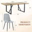 Ensemble de table de salle à manger 87 pouces en bois avec chaise rembourrée en similicuir-115826493-115826495