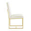 Chaise d'appoint Bilboro en blanc