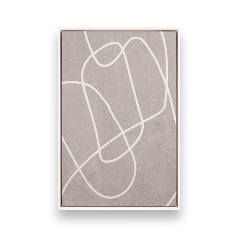 Silent Journey v2, Toile à cadre flottant blanc opaque, H 18,75 po x l 12,75 po x P 1,75 po