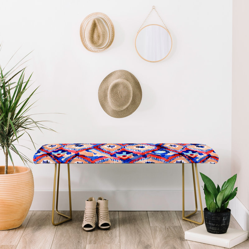 Faux Leather Upholstered Bench