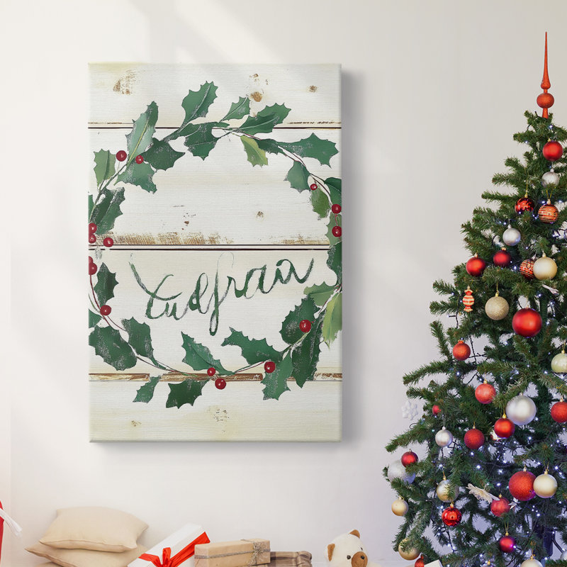 Art des Fêtes de Noël - Toile tendue avec châssis Dccxxxiv, H 18 po x l 12 po