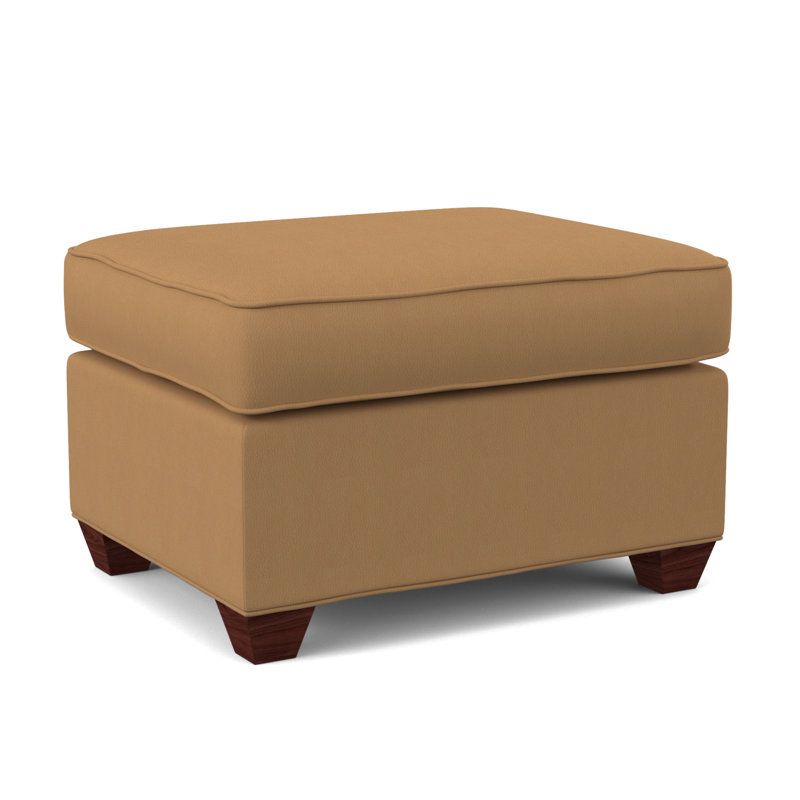 Avery 27" Wide Rectangle Standard Ottoman, Empire Mahogany, Dillon Luggage