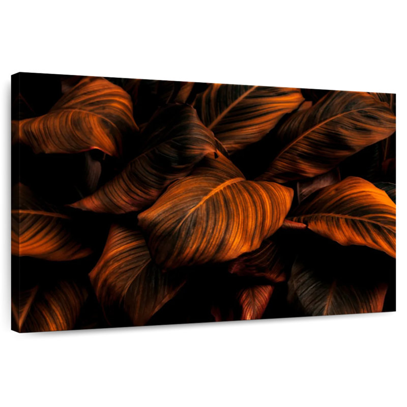 Harnek Bronze Toned Leaves, 32" H x 48" W