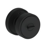 Vashon Keyed Entry Knob with Recessed Round Rose in Satin Nickel