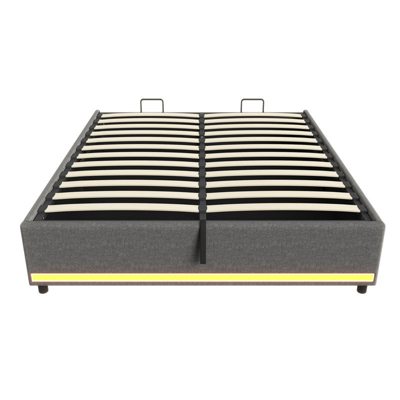 Metal Ottoman Storage Bed, Kingsize (5')