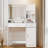 Sophisticated Vanity Desk With Multifunctional Storage And Adjustable Lighting-251142218