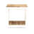 Cedarfield 2 Tier Wood Side Table, White and Brown Rustic Farmhouse Accent Table