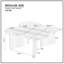 Table basse moderne en MDF, utilisée dans les salons, les chambres à coucher et les bureaux