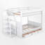 Lit superposé double au-dessus de double avec escalier de rangement-1074821324