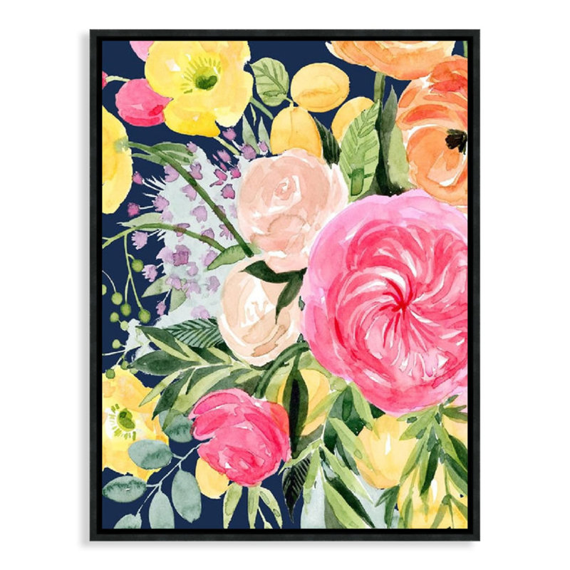 «Anemone Posy II» par Popp Grace - reproduction encadrée sur toile