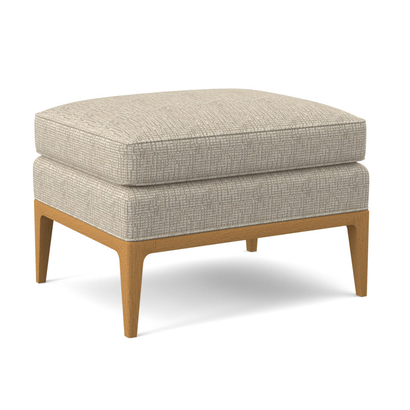Repose-pieds rectangulaire 28 po Claxton, ambre, Tremplins ivoires