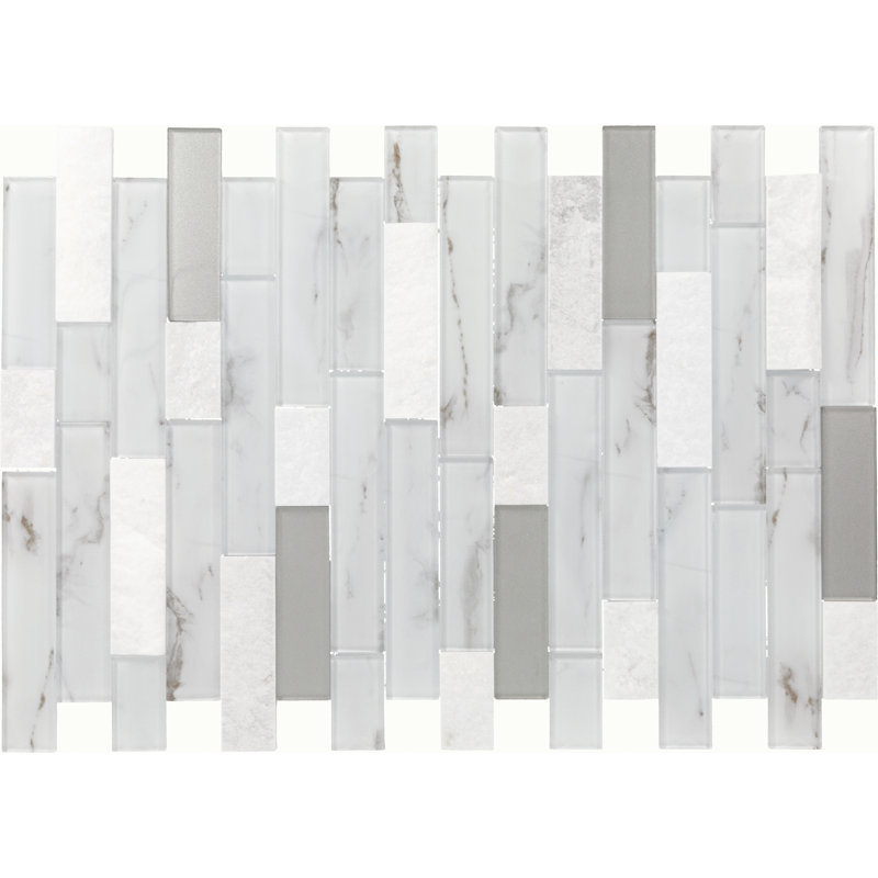 Mosaïque linéaire aléatoire à double face Perform Mosaix (7 pièces par carton) (10,36 pieds carrés par carton)