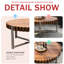 Table basse de 31,4 pouces avec surface lisse, design multifonctionnel et élégant