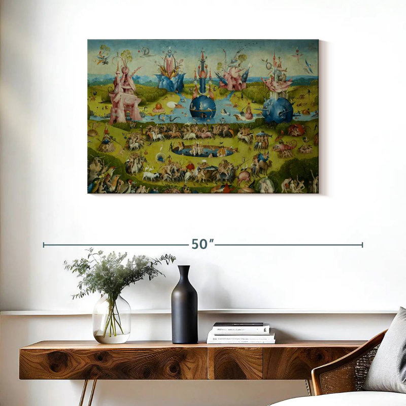 Leisha Le jardin des délices terrestres IV, H 24 po x l 36 po