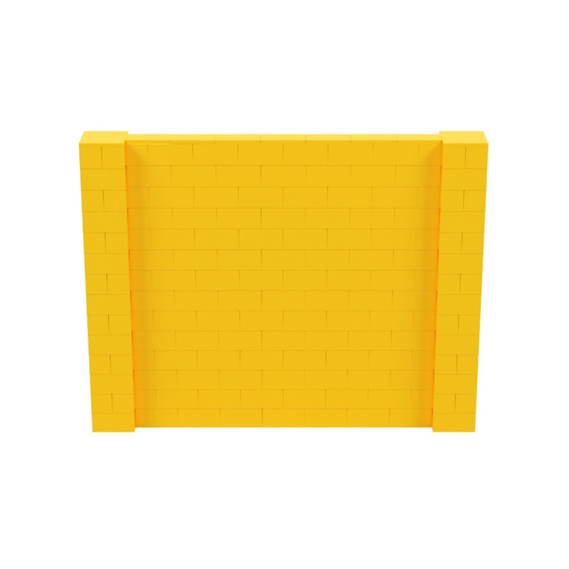 Ensemble mural de blocs géants 7 'T, H 84 po x L 108 po, Jaune