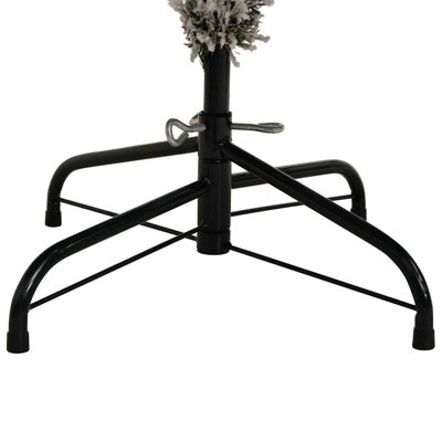 Artificial Christmas Tree Green and White PVC and Metal