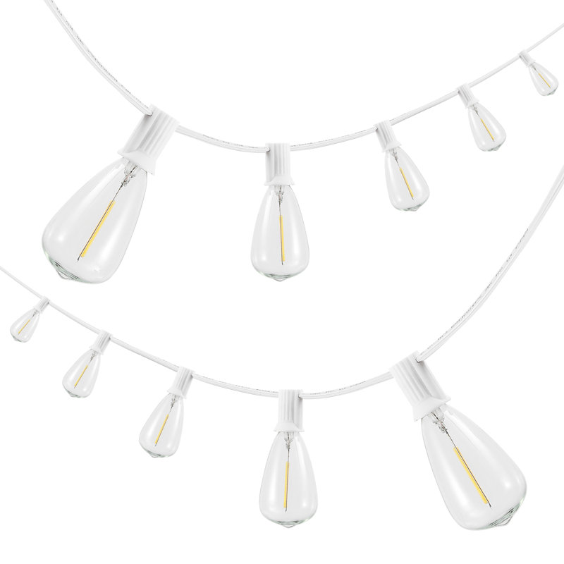 Outdoor 10 - Bulb 120'' Plug-in String Light, White