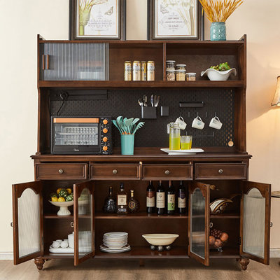 Buffet en bois de noyer massif