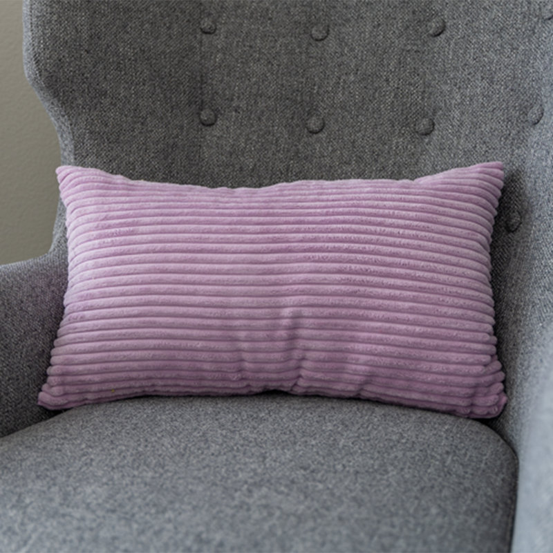  Set of 2 Throw Pillow With Inserts– 12"x20" Decorative Throw Pillow Full Set, Lavender