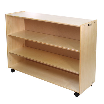 3 Compartment Solid Wood Shelving Unit