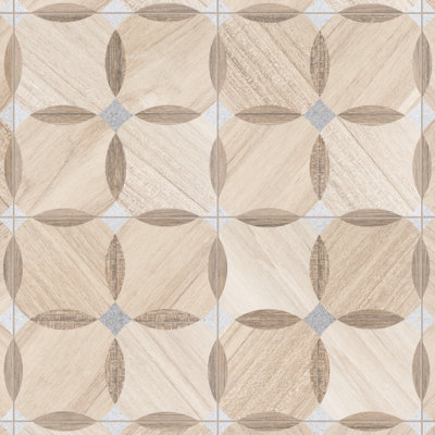 Komi Mossy 8" x 8" Straight Edge Porcelain Patterned Wall & Floor Tile