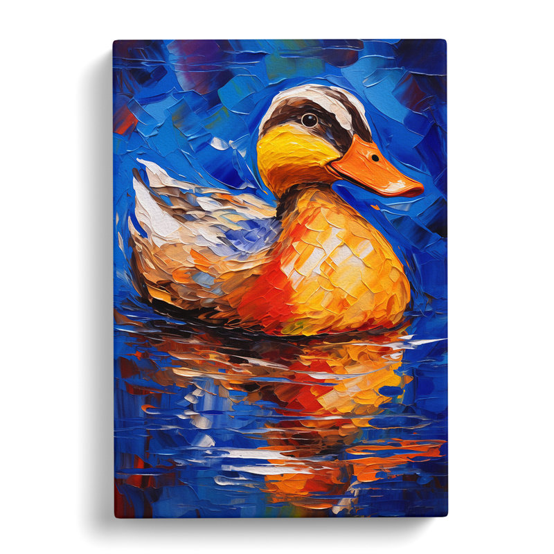 Duck Abstract - No Frame Print, 76cm H x 50cm W x 3cm D