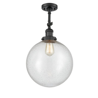 Plafonnier semi-encastré 1 lumière 12 "ciacchi