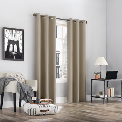 Wayfair Basics® Burman Thermal 100% Blackout Grommet Curtain Panel
