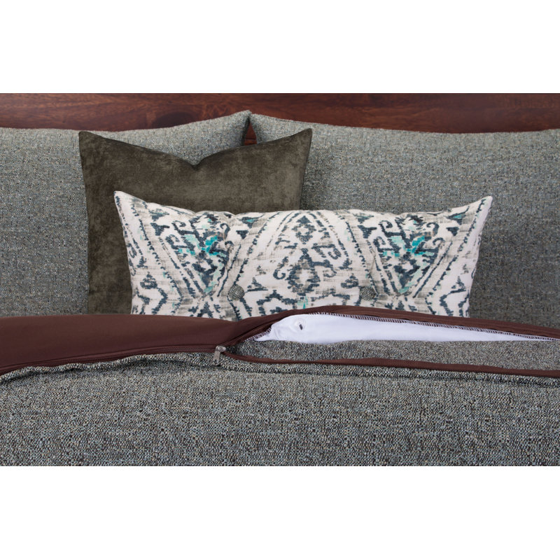 Ensemble de housse de couette et d'insertion Belmont Blend, Housse de couette simple + taie décorative + 2 co, Yeux bleus