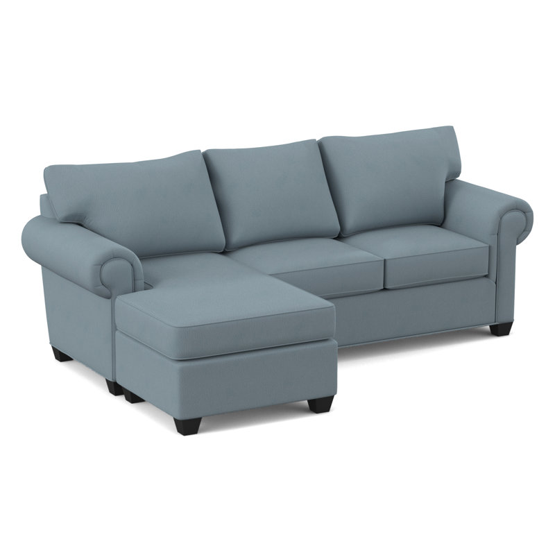Charlotte 86" Wide Reversible Sofa & Chaise with Ottoman, Dillon Williamsburg