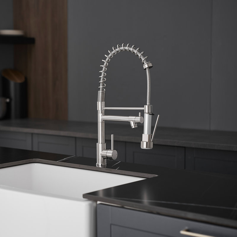 Pull Down Kitchen Faucet, Brushed Nickel
