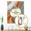 Lymus orange, beige, symphonie aqua - miroir mural décoratif abstrait, miroir orange, impression d'art en métal-1358486402