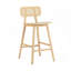 Ensemble de 2 tabourets de bar d'intérieur en bois-116488779