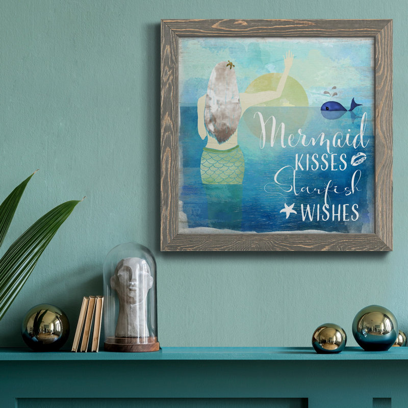 Rolling Bluff - Peinture sur toile encadrée, H 27,5 po x l 27,5 po x P 1,5 po, Encadré gris