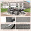Ensemble de meubles de patio 7 pièces avec foyer 43 po-103392698